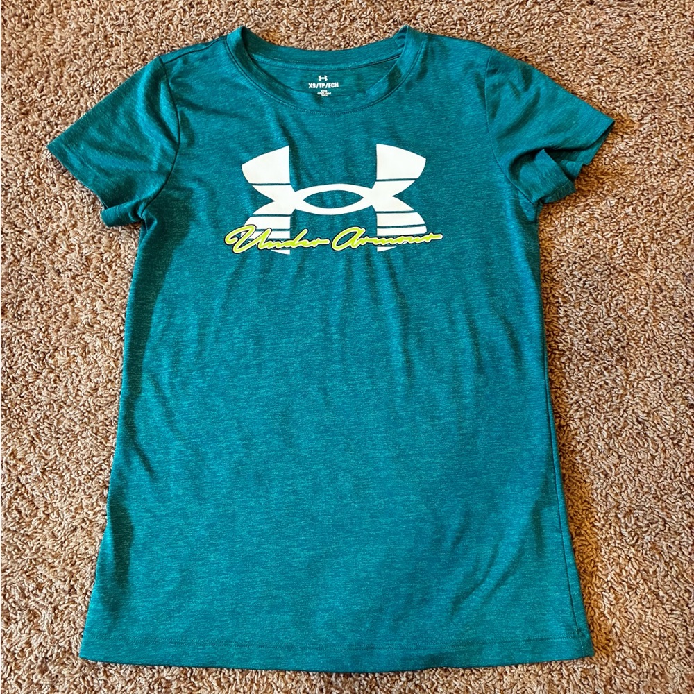 Under Armour Teal Short Sleeve Logo Tee